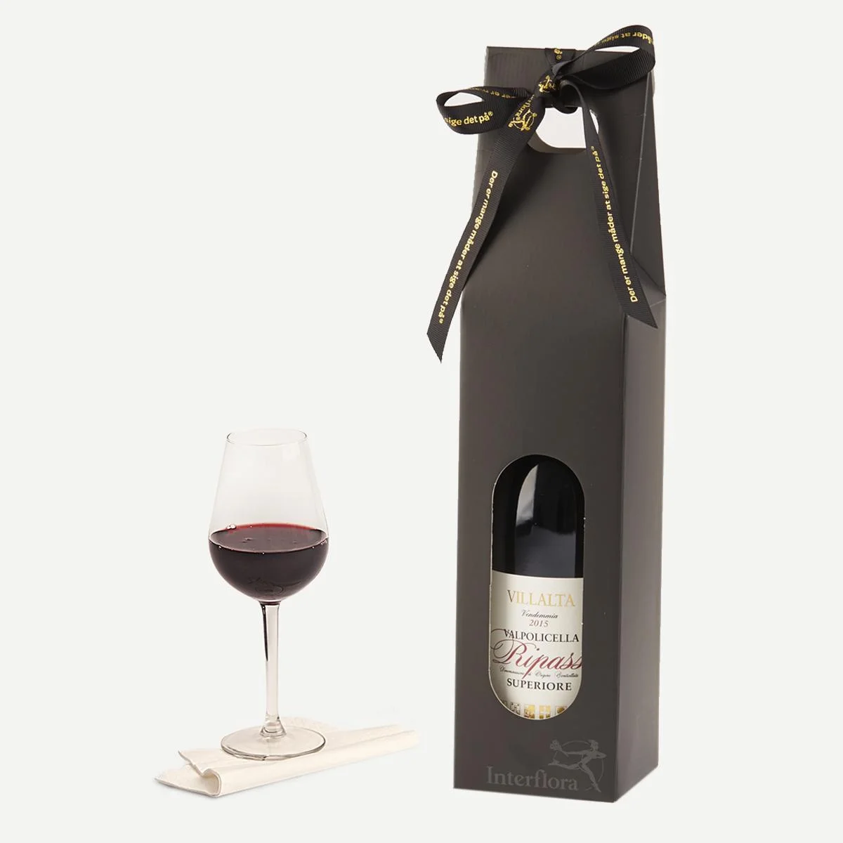 Vingaveæske med 1 fl. vin - efter eget valg